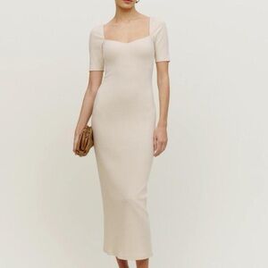 Elegant Cream Maxi Dress